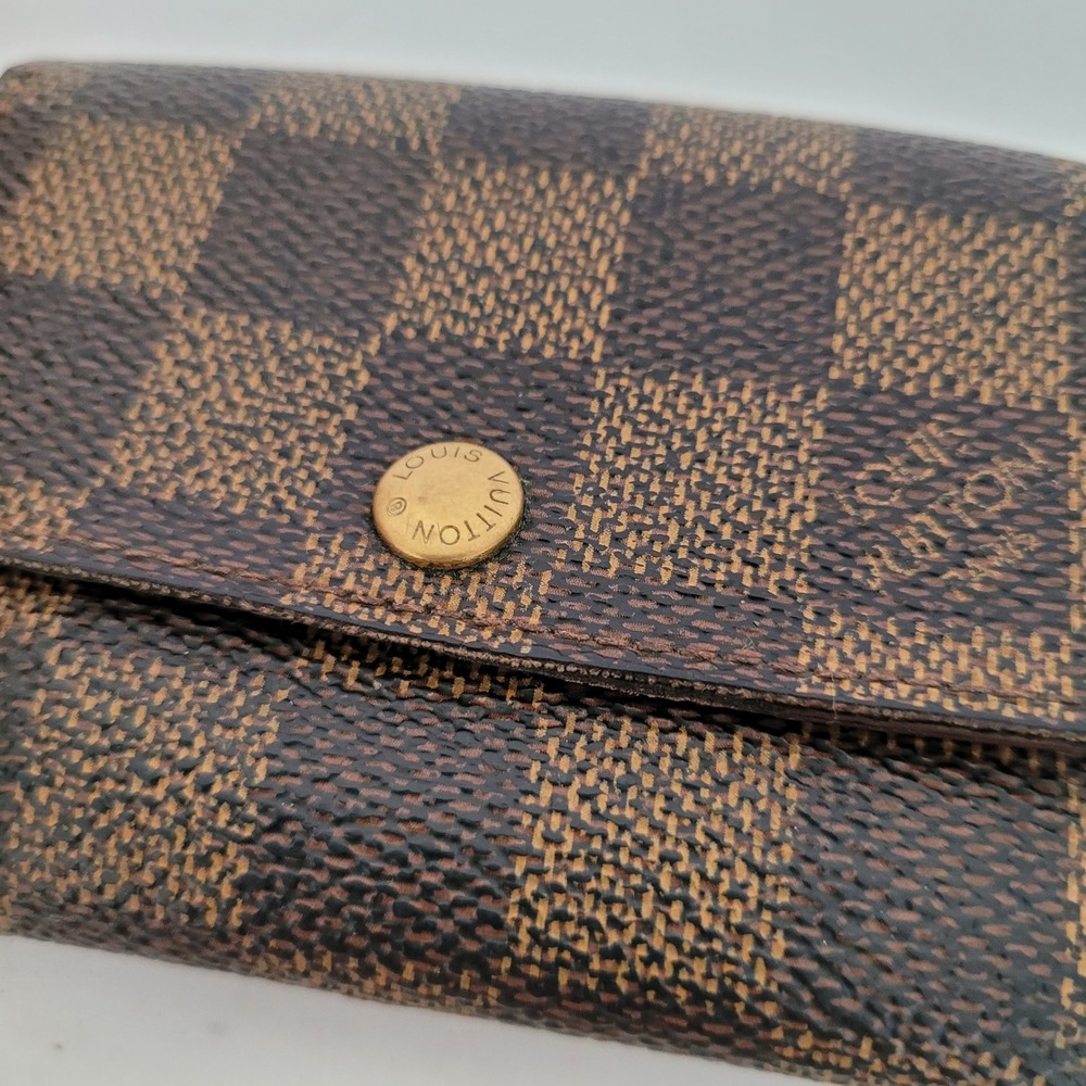 Louis Vuitton Damier Ebene Compact Wallet Brown Checkered Made in France CA0996 - Picture 11 of 11